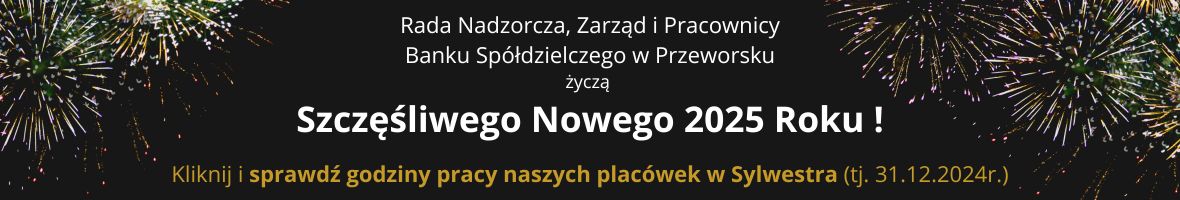 Rada Nadzorcza Zarząd oraz Pracownicy Banku Spółdzielczego w Przeworsku życzą